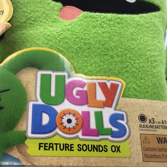 Ugly Dolls Feature Sounds Ox Talking Plush Stuffed Toy Green 30+ Sounds … - Picture 6 of 7